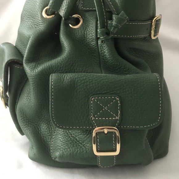 Vintage Maxx New York Leather Bag, Deep Green, New - Picture 8 of 10